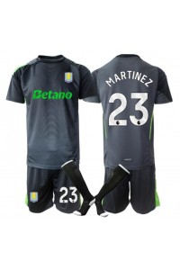 Aston Villa Emiliano Martinez #23 Maalivahti Jalkapallovaatteet Lasten Kotipeliasu 2025-26 Lyhythihainen (+ Lyhyet housut)